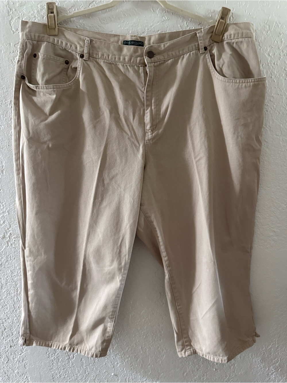 Ralph Lauren Khaki Capri Pants 22W Preowned